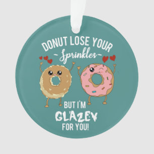 Grappige Donut Vriendin Vriend Man Vrouw Echtgenoo Ornament
