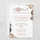 Grappige Donuts Afscheidsfeestje Kaart (Voorkant)