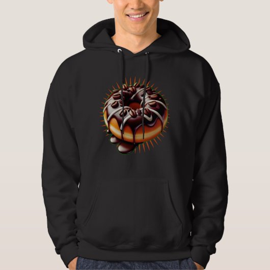 Grappige donuts ontwerp voor liefhebbers hoodie (Voorkant)