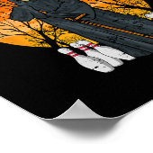 Grappige Dood Bowling Grim Reaper Bowler Cadeaus M Poster (Hoek)