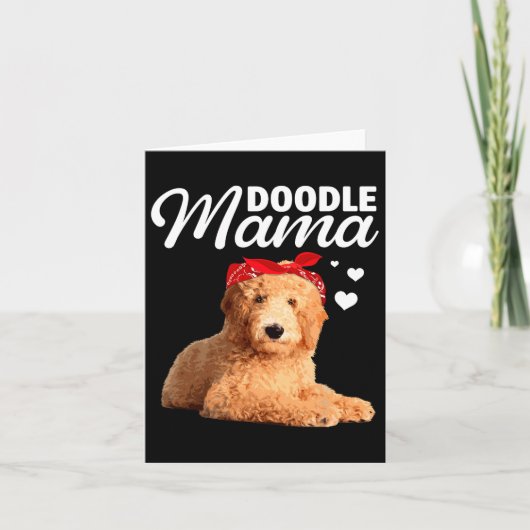 Grappige Doodle Mama-ontwerp voor moeder vrouwen G Kaart (Voorkant)