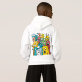 Grappige Doodle Monsters Trui (Achterkant volledig)