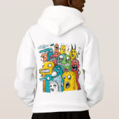 Grappige Doodle Monsters Trui (Achterkant)