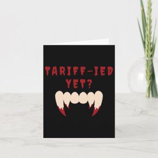 Grappige, door tarieven gestuurde, doodsbange tari kaart