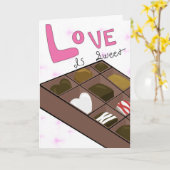 Grappige doos van Chocolates Valentijns gevouwen K Kaart (Gele Bloem)