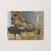 Grappige Doosschildpadden aan het werk Legpuzzel (Horizontaal)