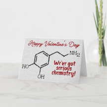 Grappige Dopamine Chemie Glitter Valentijnkaart