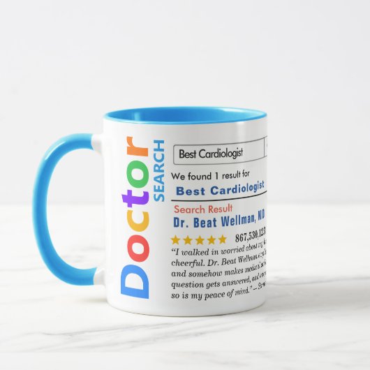 Grappige Douane Beste Cardioloog Mok (Links)