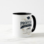 Grappige Douane Beste Professor Cadeau Mok (Voorkant rechts)