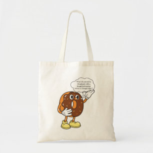 Grappige Doughnut Joke Canvas tas