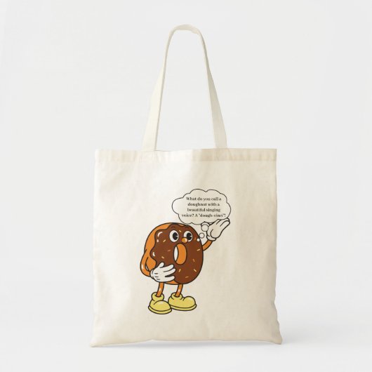 Grappige Doughnut Joke Canvas tas (Voorkant)