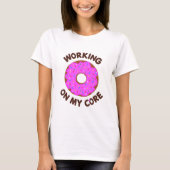 Grappige Doughnut Workout T-shirt (Voorkant)