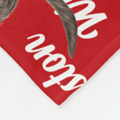 Grappige draadharige pointerhond naam patroon Kers Fleece Deken (Hoek)