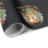 Grappige Draak Grill Meester BBQ & Grill Cartoon Cadeaupapier (Rol Hoek)