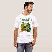 Grappige Draak St. Patrick's Dag Bier Fantasie Kun T-shirt (Voorkant volledig)