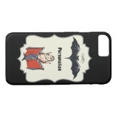 Grappige Dracula Flying Black Bat Personaliseren Case-Mate iPhone Case (Achterkant (Horizontaal))