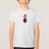 Grappige Dracula voor Halloween Tri-Blend Shirt (Voorkant)