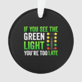 Grappige Drag Racing Kerstboom Drag Racer Ornament (voorkant)