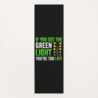 Grappige Drag Racing Kerstboom Drag Racer Yogamat