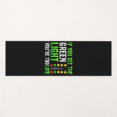 Grappige Drag Racing Kerstboom Drag Racer Yogamat (Voorkant (horizontaal))