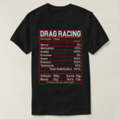 Grappige Drag Racing Voeding Feiten Liefhebber T-shirt (Design voorkant)