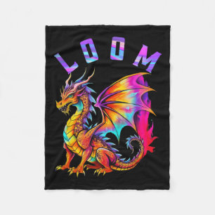 Grappige Dragon Loom Lovers voor mannen Vrouwen Im Fleece Deken