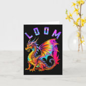 Grappige Dragon Loom Lovers voor mannen Vrouwen Im Kaart (Gele Bloem)