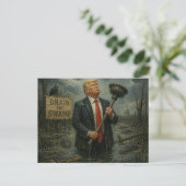 Grappige Drain the Swamp Briefkaart (Staand voorkant)