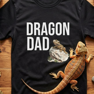 Grappige Draken Vader Baardagaam Hagedis T-shirt