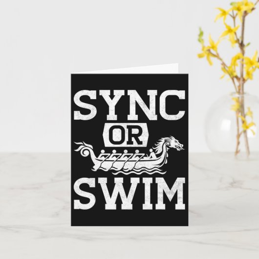 Grappige drakenbootrace peddel synchroniseren of z kaart (Gele Bloem)