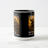 Grappige drakendoder mede drinker humor fantasieku tweekleurige koffiemok (Center)