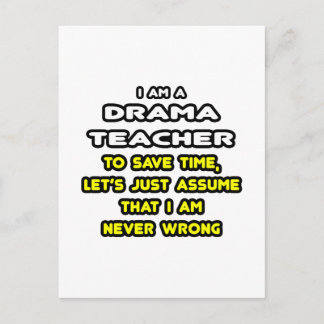 Grappige Drama Leraar T-shirts en geschenken Briefkaart