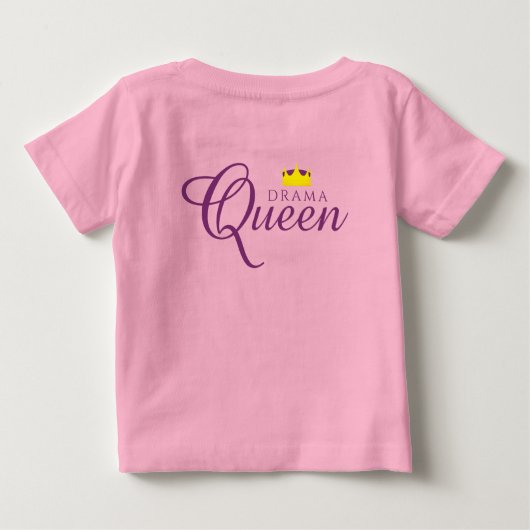 Grappige Dramakoningin met Koninklijke Kroon (Achterkant)