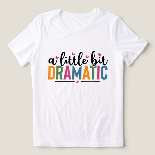 grappige dramatische woordkunst Tri-Blend shirt (Design voorkant)