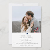 Grappige drank Bad Dance Moves bruiloft foto Save The Date (Voorkant)