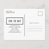 Grappige drank, eten, slechte dans beweegt foto sa aankondigingskaart (Achterkant)