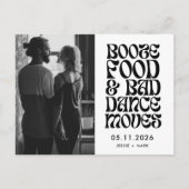 Grappige drank, eten, slechte dans bewegingen opsl aankondigingskaart (Voorkant)