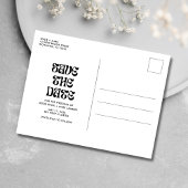 Grappige drank, eten, slechte dans bewegingen opsl aankondigingskaart