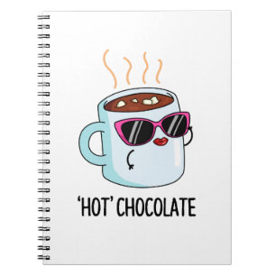 Grappige drankgrap over warme chocolademelk notitieboek