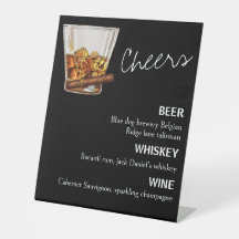 Grappige drankkaart voor vrijgezellenfeest