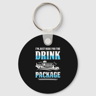 Grappige drankstaart-partijshirt voor cruisevakant sleutelhanger