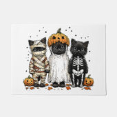 Grappige drie Halloween katten Deurmat (Voorkant)