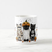 Grappige drie Halloween katten Koffiemok (Center)