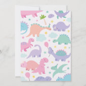 Grappige Drie Rex 3e Dinosaurus Verjaardag Kaart (Achterkant)