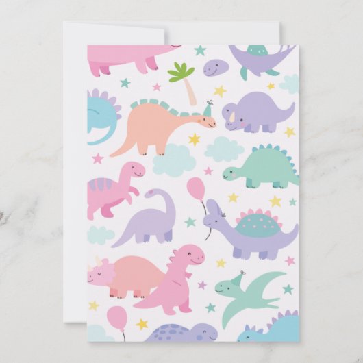 Grappige Drie Rex 3e Dinosaurus Verjaardag Kaart (Achterkant)