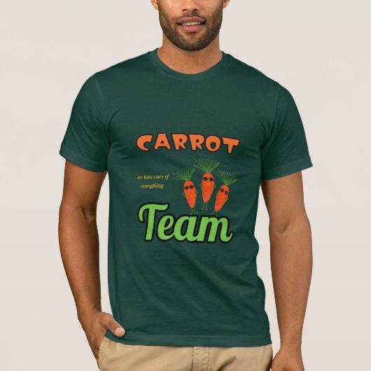 Grappige drie wortels t-shirt (Voorkant)