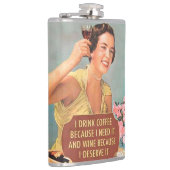 grappige drink citaten heupfles (Rechts)