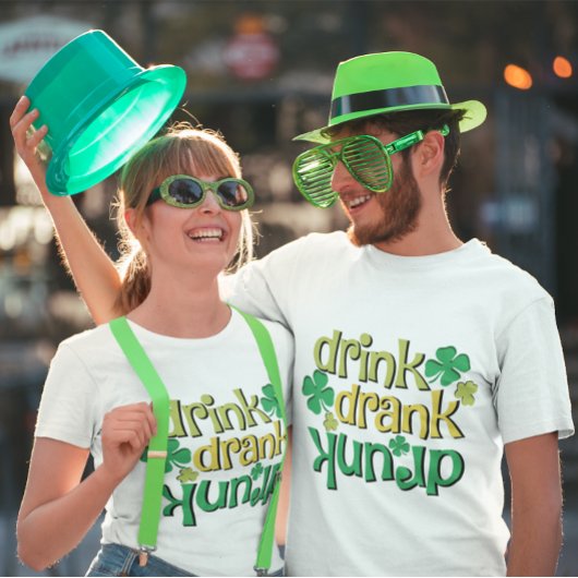 Grappige Drink Drink Drink Shamrock St Patrick's D T-shirt
