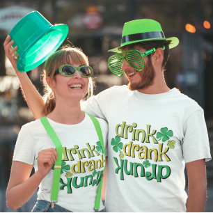 Grappige Drink Drink Drink Shamrock St Patrick's D T-shirt