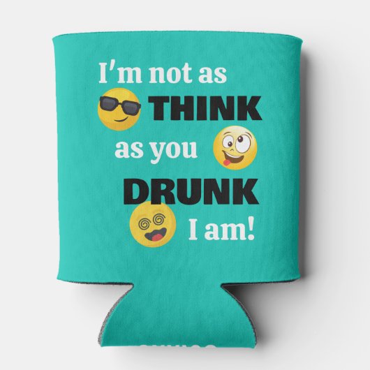 Grappige Drink Emoji Cooler (Achterkant)